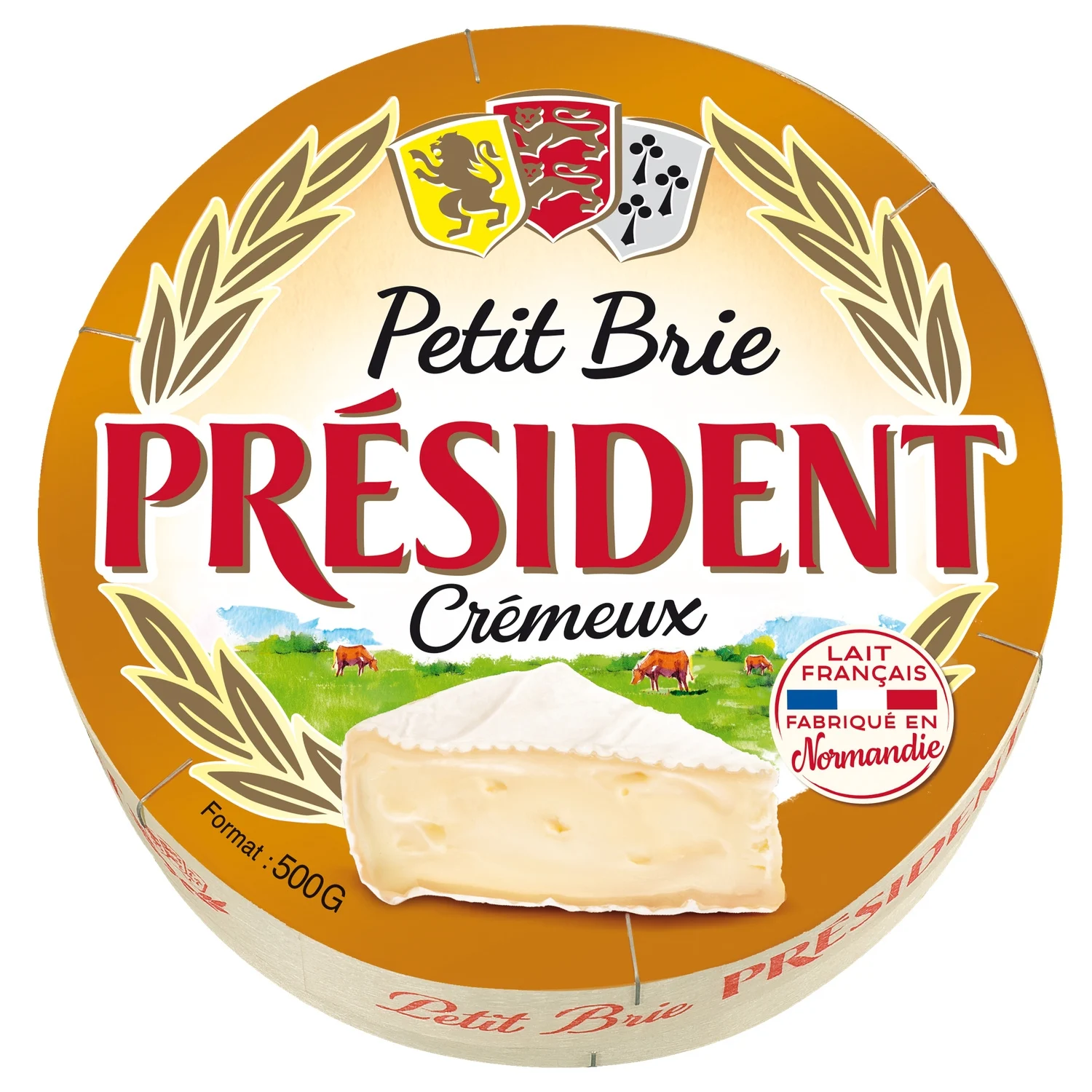 Fromage Petit Brie PRESIDENT la boîte de 500g
