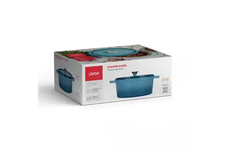 Cocotte Livoo Cocotte ovale en fonte emaillee – Image 7